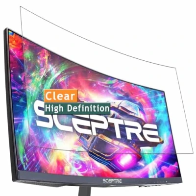 Immagine di Vaxson 3 Pack TPU Pellicola Protettiva, compatibile con Sceptre C345B QUT168 34&quot; Monitor, Screen Protector Film [Non Vetro Temperato]
