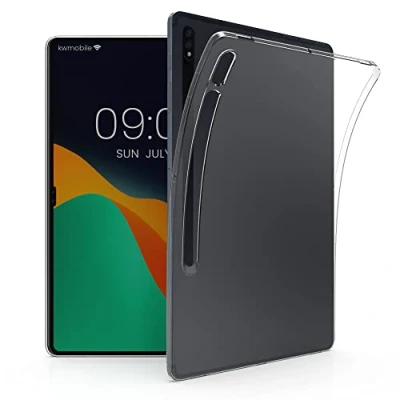 Immagine di kwmobile Custodia Protettiva Tablet Compatibile con Samsung Galaxy Tab S8 Plus Cover Trasparente Morbida Silicone