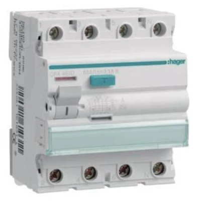 Immagine di Hager CPA463D Interruttore differenziale A 4 poli 63 0.3 400 V