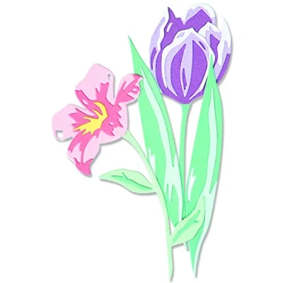 Immagine di Sizzix Thinlits Die Set 11PK Fiori primaverili a strati di Lisa Jones, 665812