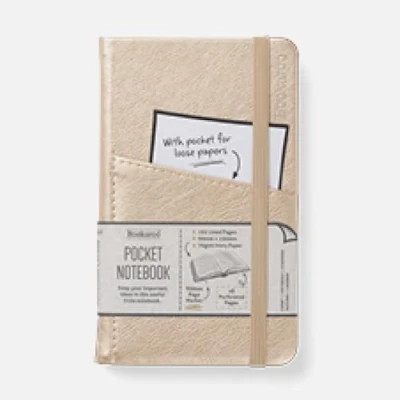 Immagine di IF Bookaroo A6 notebook, 192 pages, lined, gold