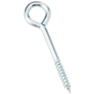 Immagine di Merriway BH04760 Occhiello a Vite per Filari in Acciaio Zincato Lucido, Bianco, Pack of 50, Set di 50 Pezzi