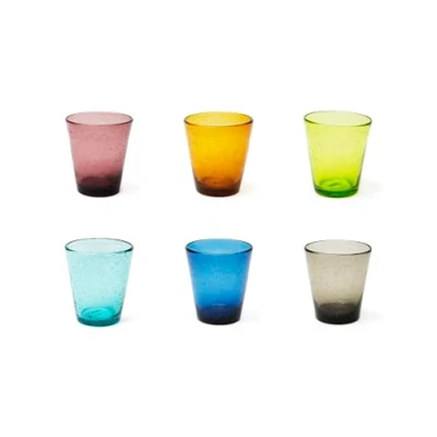 Immagine di Excelsa Color Bubble Set 6 Bicchieri Acqua, Vetro Colorato in Pasta, Capacità 300 Ml.