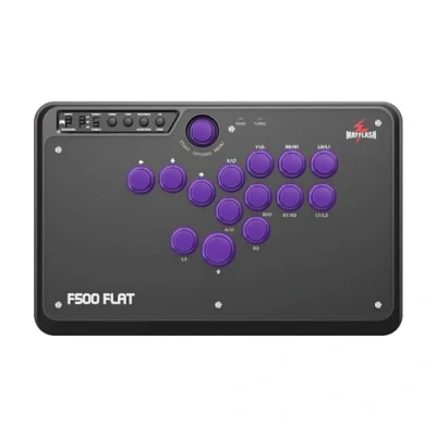 Immagine di MAYFLASH F500 FLAT Fight Stick All Button Arcade Controller for PS4, PC, Xbox Series S/X, One, Switch, Steam Deck, macOS, Android, Raspberry Pi, NEOGEO mini and more