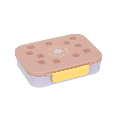 Immagine di LÄSSIG Scatola per il pranzo dei bambini la colazione senza BPA con divisorio rimovibile/Bento Lunchbox Pattern Party rose/lilac