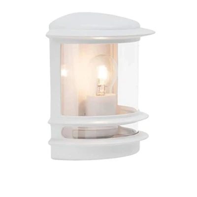 Immagine di Brilliant Hollywood 47880/05 Lampada da parete per esterno a risparmio energetico, LED (monocolore) E27 60 W Bianco