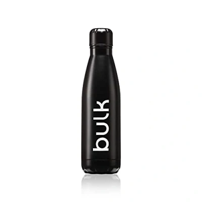 Immagine di Bulk Bottiglia d&#039;acqua isolata in acciaio inossidabile, Jet Black, 500 ml