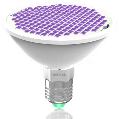 Immagine di Lampadina Di Crescita Uv Per La Pianta D&#039;Appartamento, UVA UVC 300nm 400nm UVB Lignt L&#039;Aumento Della Clorofilla, Ultraviolet Led Lampada Fioritura, Fruttificazione, Germinazione