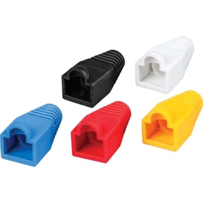Immagine di Klein Tools VDV824 650 CAT6 /CAT5e Data Ethernet Network RJ45 Terminated Strain Relief Boots, Protezione Latch, Color Coded 100 Pack