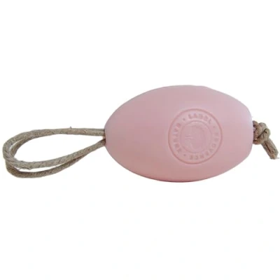 Immagine di Label Provence Savon de Marseille Sapone francese sulla corda di latte asino biologico fresco naturale e lavaggio a mano facile da usare Profumo rosa 270 g