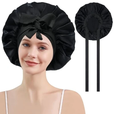 Immagine di Coubeau Cuffia di Seta per Dormire Le Donne da Notte con in al 100%, Capelli la Notte,
