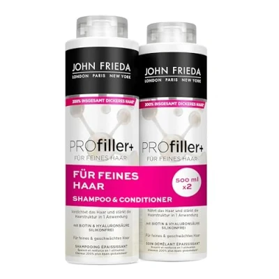 Immagine di John Frieda Profiller+ Shampoo/Balsamo Contenuto: 1 shampoo da 500 ml e balsamo per capelli fini