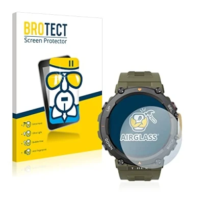 Immagine di brotect Pellicola Protettiva Vetro per Huami Amazfit T Rex 2 Protezione Schermo [Durezza Estrema 9H, Chiaro]