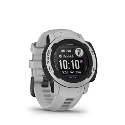 Immagine di Garmin Instinct 2S Solar, Smartwatch, 40mm, Rugged design, Ricarica solare, Autonomia 51 giorni, +30 app multisport, GPS, Cardio, SpO2, Pay, Connect IQ (Mist Gray) (Ricondizionato)