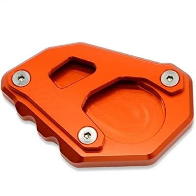 Immagine di MZ STORE Motociclo CNC Alluminio Cavalletto Laterale Ingrandisci per 1090 ADV 2016 2023 1050 1190 2014 (Arancione+Arancione)