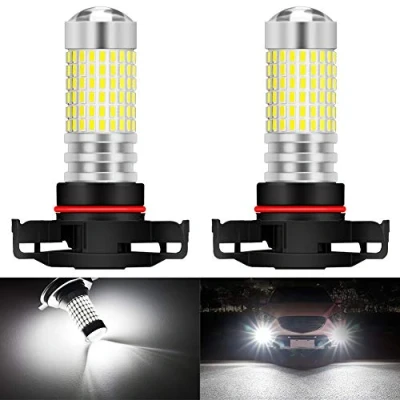 Immagine di KATUR H16 5202 5201 Lampadine fendinebbia a LED Max 80W Super Bright 3000 Lumen 6500K Xenon Bianco con proiettore per Guida luci di Marcia Diurna DRL o fendinebbia, 12V 24V (Confezione da 2)