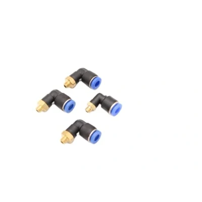 Immagine di Raccordo a innesto ad angolo pneumatico 90 M6 su 6 mm IQS, 4 connettori push in aria compressa (M6 mm)