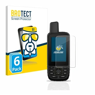 Immagine di brotect Pellicola Protettiva Vetro per Garmin GPSMAP 67 Protezione Schermo (6 Pezzi) [Durezza Estrema 9H, Chiaro]
