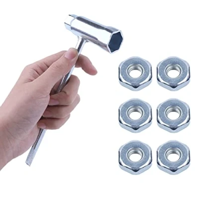 Immagine di ADEFOL Chiave per Motosega e 6 Dadi a Vite Stihl 017 018 MS170 MS180 019 020 021 023 MS230 MS250 024 025 026 028 034, 13 x 19 mm Cacciavite Strumento di Riparazione (Chiave con dadi)