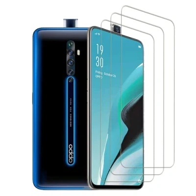 Immagine di Vuciya [3 pezzi],Vetro Temperato Pellicola Protettiva per Oppo Reno 2Z / Reno2 F/Oppo 2,Pellicola Prottetiva Anti Graffio, Impronte, Durezza 9H, Ultra Trasparente, Resistente