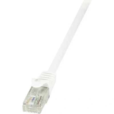 Immagine di LogiLink CP2101U RJ45 cavo di rete, patch CAT 6 U/UTP 15.00 m Bianco con protezione 1 pz.