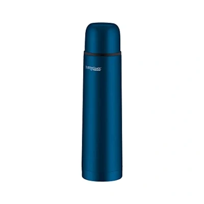 Immagine di THERMOcafé by thermos Everyday, in acciaio inox blu, 700 ml, 4058.259.075, a prova di perdite, con tazza, mantiene caldo 12 ore, freddo per 24 senza BPA