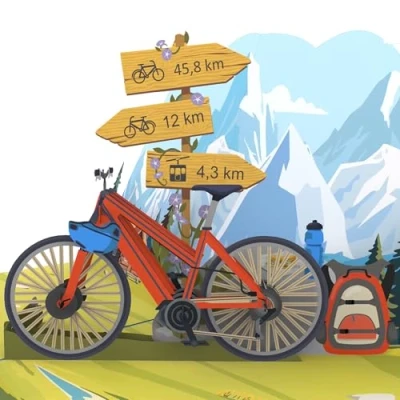 Immagine di MOKIO® biglietto Auguri Pop Up bicicletta Regalo 3D per un compleanno, come d&#039;auguri o buono tour in