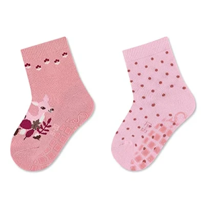 Immagine di Sterntaler ABS Söckchen DP Rehkitz+Tupfen Pantofole a calzino, Colore: Rosa, 26 Bimba