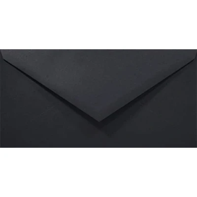 Immagine di Netuno 100 buste da lettera colorate lunghe nero carta colorata formato DL 110 x 220 mm Rainbow 80g americane con lembo a punta