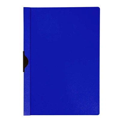 Immagine di Q Connect Raccoglitore con Clip in Metallo PP A4 200/350 Micron, Colore: Blu, per archiviazione/archiviazione/Duro Metallo/Materiale PP/Etichetta N.a. / Colore Blu/Formato Peso