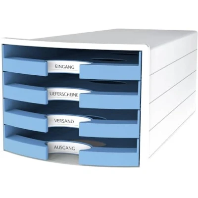 Immagine di HAN IMPULS 2.0 1013 54 Cassettiera Bianco DIN A4, C4 Numero cassetti: 4