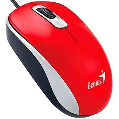 Immagine di Genius DX 110 USB Optical 1000DPI Ambidextrous Red mice (USB, Office, Pressed buttons, Wheel, Optical, 1000 DPI)