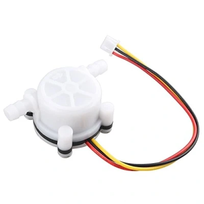 Immagine di DollaTek YF S401 0,5 5L / min Flussostato sensore Interruttore Hall Flussimetro Contatore Bianco