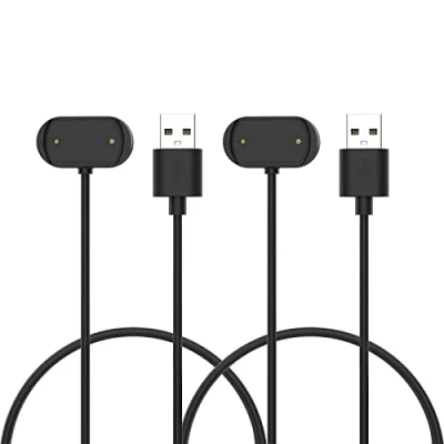 Immagine di MoKo 2 Pezzi Caricatore Compatibile con Amazfit GTR 4/3/3 Pro/GTS 4/3/T Rex 2, Caricabatterie Magnetico Cavo di Ricarica USB 100cm, Nero
