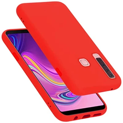 Immagine di Cadorabo Custodia compatibile con Samsung Galaxy A9 2018 in LIQUID ROSSO Coperchio protettivo silicone TPU flessibile