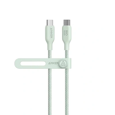 Immagine di Anker cavo USB C a C, di ricarica rapida bio intrecciato da 240 W, certificato IF per iphone 15, MacBook Pro 2020, iPad Pro, Air, Samsung Galaxy S23/S22, Pixel, HP e altri