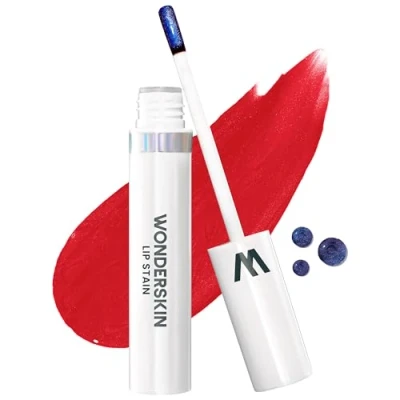 Immagine di Wonderskin Wonder Blading Lip Stain Masque, Macchia Labbra Naturale, Tint A Lunga Durata Impermeabile (Playful Masque)