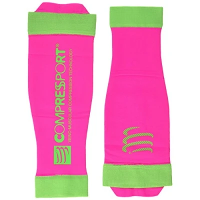 Immagine di Compressport Calf R2 V2 Scaldamuscolo, Rosa Fluo, T4