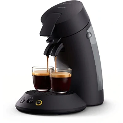 Immagine di Philips Senseo Original Plus CSA210/60 Macchina per cialde da caffè, tecnologia caffè boost, in plastica riciclata, colore: Nero