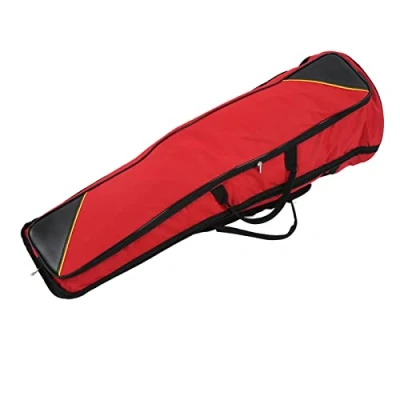 Immagine di Custodie per tromboni, custodia protettiva portatile durevole trombone in tessuto Oxford tenore(rosso)