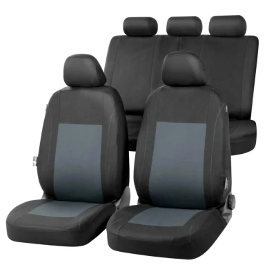 Immagine di Walser Coprisedili Auto Sandray Complete Set, universali Grigio Nero, in Poliestere 13306