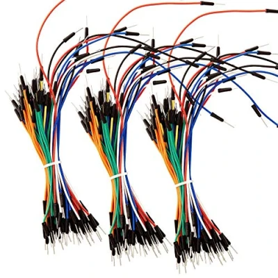 Immagine di AZDelivery 3 x 65pcs Jumper Wire Cable Collegatori compatibili con Arduino E Breadboard incluso un Book!