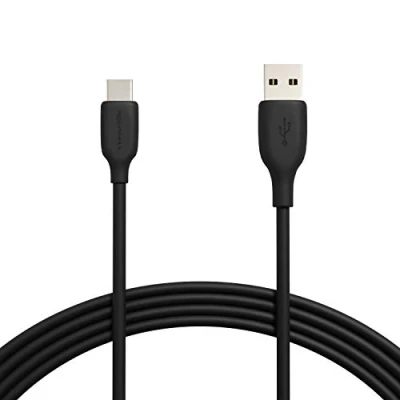 Immagine di Amazon Basics Cavo da USB C a 2.0 ricarica rapida, velocità 480 Mbps, certificazione IF, per Apple iPhone 15, iPad, Samsung Galaxy, tablet, laptop, 3 metri, nero