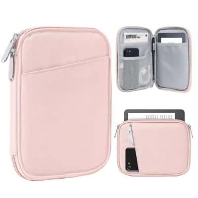 Immagine di TiMOVO 6 7 Pollici Custodia per Tablet Nuovo Kindle Paperwhite E Colorsoft Signature Edition, Protettiva con Tasca Reader/Kindle Oasis, Rosa
