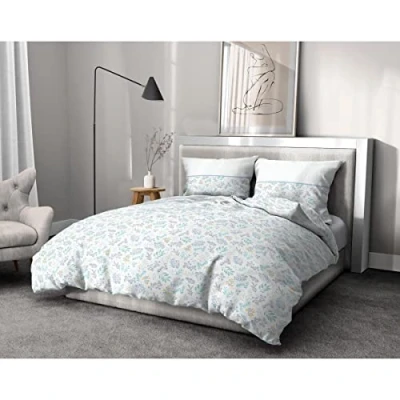 Immagine di Home Linge Passion copripiumino 3 pezzi 100% cotone 57 fili 2 persone 220 x 240 cm Parure Adonis