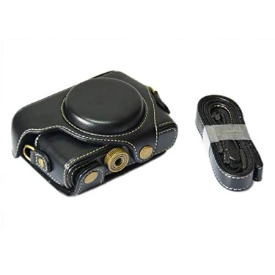 Immagine di Borsa in pelle PU per fotocamera digitale, custodia Sony RX100 RX100II RX100III M3 DSC III RX100M3, con tracolla