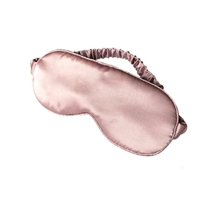 Immagine di LULUSILK Maschera da notte regolabile in 100% seta, per uomini e donne, colore: rosa