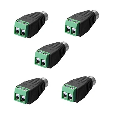 Immagine di SIENOC 5x RCA Connettore femmina a AV Terminale vite