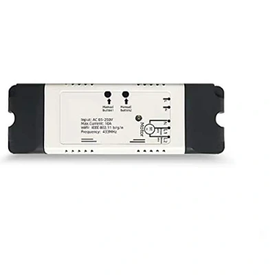 Immagine di MHCOZY 2CH WiFi RF Relè interruttore wireless, modalità di interblocco, elecomando Ewelink App per controllo, compatibile con Alexa Goolge Home (WiFi tubolare Motor Controller)