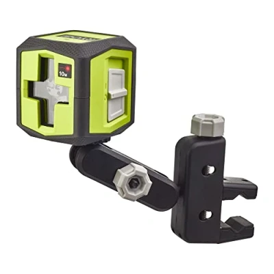 Immagine di Ryobi RBCLLR1 Livella Laser a Croce Color Rosso con 2 Linee Simultanee, per Distanze Fino 10m, Autolivellante, LED di Indicazione Fuori Asse